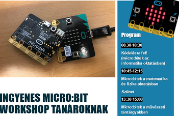 Ingyenes micro:bit workshop tanároknak (angolul)