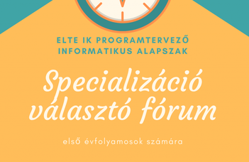 Specializáció választó fórum 2021