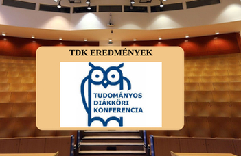 TDK Konferencia eredmények