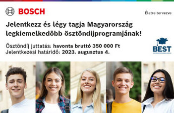 BEST Ösztöndíjprogram - Bosch Engineering Scholarship Team