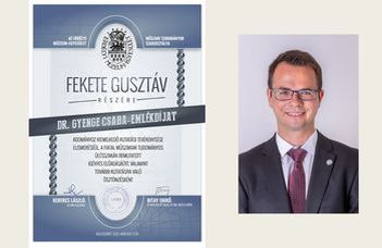 Fekete Gusztáv kitüntetésse