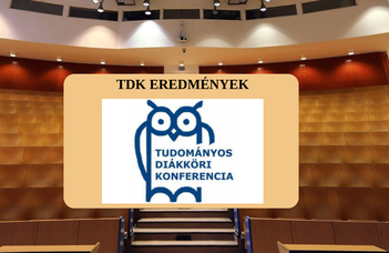 TDK Konferencia eredmények