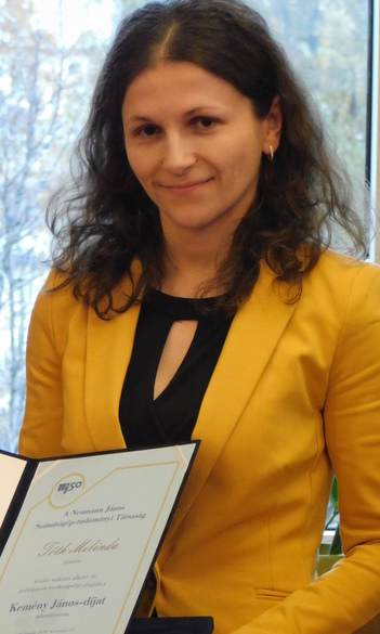 Az NJSZT Kemény János-díjában részesült Tóth Melinda